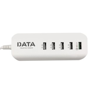 รางปลั๊ก DATA 5USB CHARGER 3A 1.2ม. สีขาว  POWER STRIP DATA 5USB CHARGER 3A 1.2M WHITE