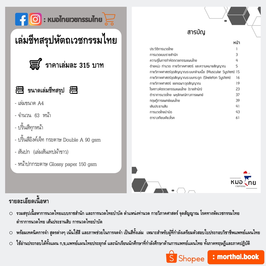 รวมชีทสรุปและแนวข้อสอบแพทย์แผนไทย9เล่ม