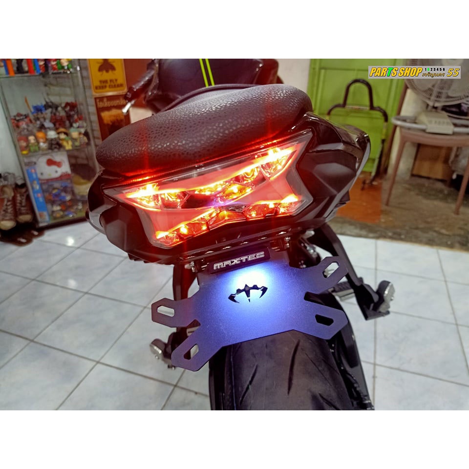 ท้ายสั้นพับได้ Super Lock [ Maxtec V.6 ] Z650 & Ninja650 [ 2017+ ]