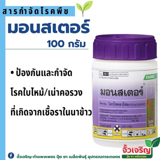 มอนสเตอร์ 100g (ไตรไซคลาโซล) ป้องกันโรคใบไหม้ในนาข้าว