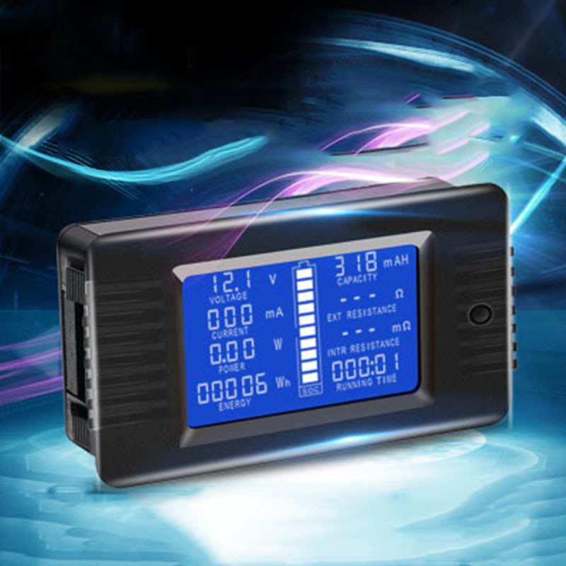 DEALPEAK Universal Green Light LCD Display Backlit Battery Capacity Voltage Meter Tester Voltmeter Monitor 