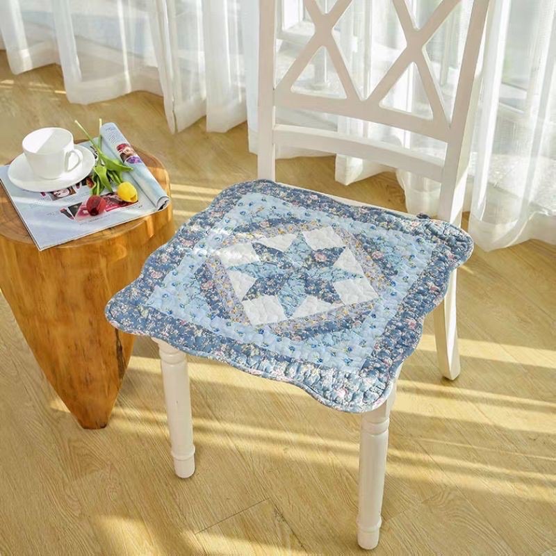 ผ้ารองนั่ง ผ้าเช็ดเท้าผ้าฝ้าย Cotton100% งานวินเทจ ขนาด50×50cm สินค้าพร้อมส่ง!!