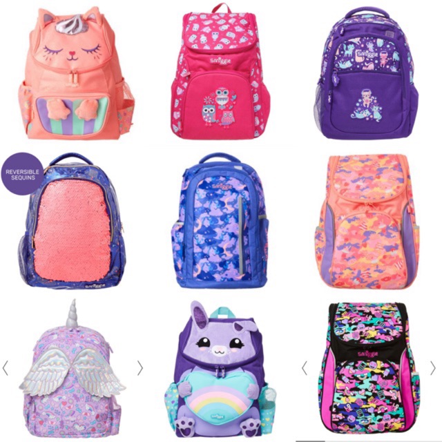 เป้ Smiggle 16” ลายเด็กหญิง ของแท้นำเข้าออสเตรเลีย