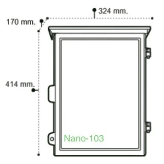 ตู้กันน้ำ ตู้พลาสติกกันน้ำ ฝาทึบ ฝาใส ตู้ไฟNano Nano101 Nano102 Nano103 สีขาว สีดำ