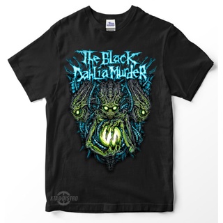 ผ้าฝ้ายคอกลมเสื้อยืดลําลอง แขนสั้น พิมพ์ลาย the black dahlia murder 3 ALIEN Premium สีดํา สําหรับผู้ชายfrom S-4XL