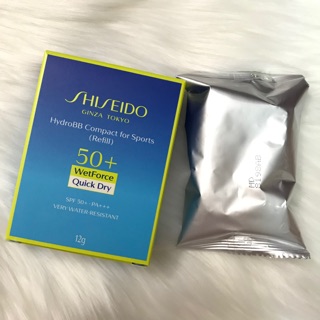 แท้ 🇯🇵💯% พร้อมส่ง (รีฟิว+พั้ฟ) Shiseido HrydroBB Compact for Sports สี Medium dark กันแดด SPF50+ P+++