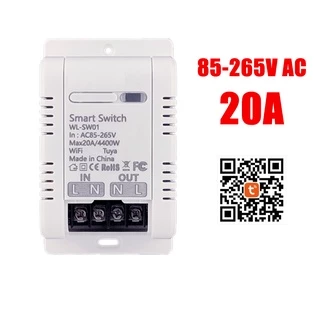 Tuya WiFi สวิตช์อัจฉริยะ เปิด-ปิด10A 20A 30A