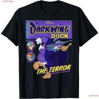 New Darkwing Duck Comic Cover T-Shirt เสื้อยืด ดพิมพ์ลาย ดผ้าเด้ง คอกลม cotton แฟชั่น sale Unisex