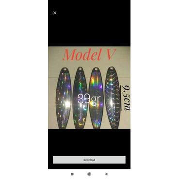 เหยื่อตกปลา SPOON MARDONYEH MODEL V 40gr