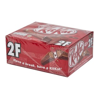 คิทแคท เวเฟอร์เคลือบช็อกโกแลต 17 กรัม (48 ห่อ) Kit Kat Chocolate Coated Wafer 17g (48 Packs)