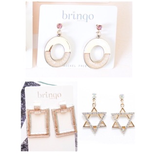 ต่างหูแฟชั่น  brinqo set A03