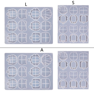 J Cat Bear Shell Shape อุปกรณ์แม่พิมพ์เรซิ่นสําหรับใช้ในการทํากุญแจ