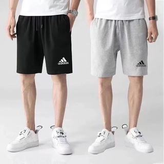 adidas,กางเกงขาสั้นแฟชั่นผู้ชาย,กางเกงลำลอง,กางเกงกีฬาFreesizeเนื้อผ้าคอตตอนใส่สบาย