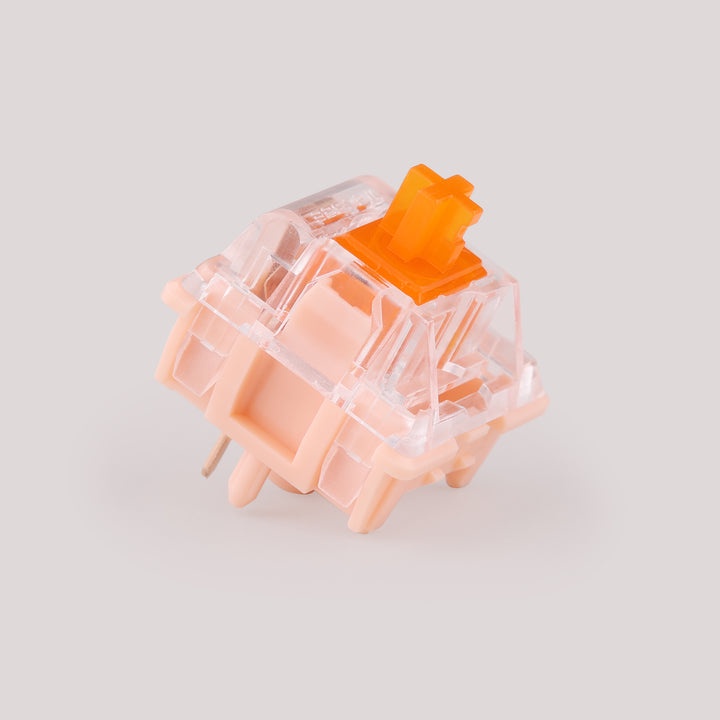 [Tactile] TECSEE CORAL TACTILE SWITCHES x1 สวิทช์สองจังหวะสีส้มใส น้ำหนัก 68g วัสดุ Stem ทำจาก Nylon