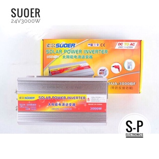 Suoerอินเวอร์เตอร์ 24V 3000VA 24V to 220V Portable Smart Power Inverter