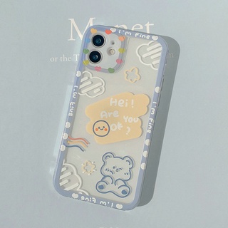 เคสโทรศัพท์มือถือนิ่ม ป้องกันเลนส์ ลายหมี Im Fine Bear สําหรับ Infinix Hot 11S NFC 10S 10i 10 9 Play Tecno Spark 6 Go 2020 Smart 4 5 6