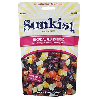 ซันคิสท์ทรอปิคอลฟรุ๊ตเบลนด์ 150กรัม Sunkist Tropical Fruit Blend 150 g.