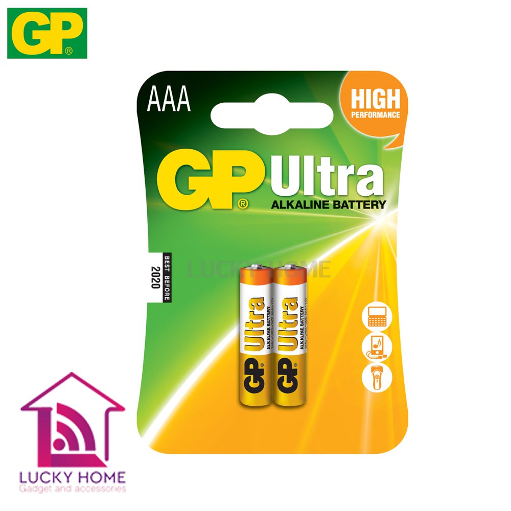 24AU-2U2 Battery Alkaline AAA (2 Pieces) GP Ultra