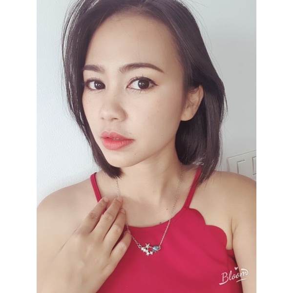 สร้อย สร้อยคอ สร้อยคอเงิน พร้อมจี้รูปดาวเคราะห์ประดับเพชร มีให้เลือก 3 แบบ 2 สี เครื่องประดับผู้หญิง สไตล์เกาหลี N21