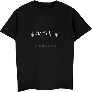 T-shirt  เสื้อยืดคอกลม แขนสั้น ผ้าฝ้าย พิมพ์ลาย Heartbeat แฟชั่นสําหรับผู้ชายS-5XL