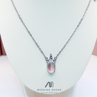 MeeningBrand❀สร้อยคอเงิน UNICORN HOLOGRAM [02-0023]