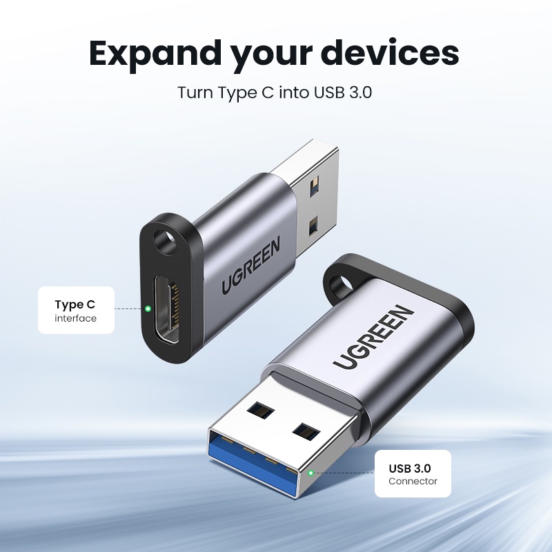 Ugreen อะแดปเตอร์ Type C เป็น Usb 3.0