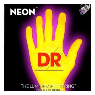 สายกีตาร์ไฟฟ้า เบอร์ 10 DR Strings Neon Hi-Def Yellow Electric Guitar Strings รุ่น NYE-10 - Yellow