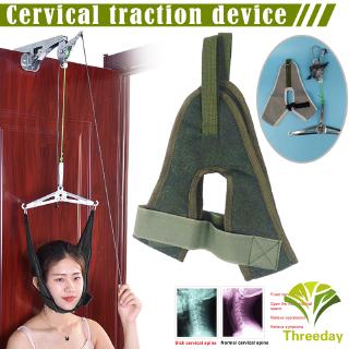 3D❤ Neck Spine Massager Cervical Traction Device Kit Neck Back Stretcher Adjustment Back Head Massager Relaxation Chiropractic