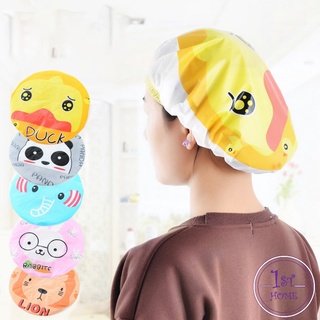 หมวกคลุมผมอาบน้ำ กันน้ำ ลายการ์ตูนน่ารัก   Shower Cap Kids