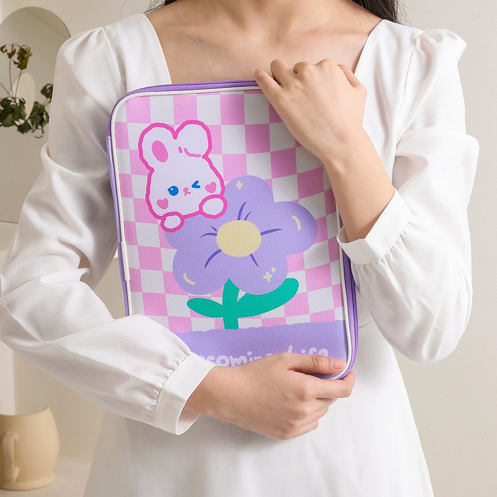 Hotwind (ส่งจากไทย) Bentoy milkjoy กระเป๋าใส่ ipad เคสแล็ปท็อป 11 10.5 10.2 นิ้ว ลายหมี NO.QPG