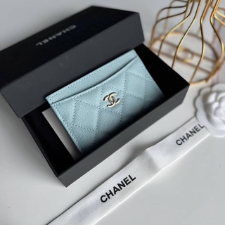 CHANEL CARD HOLDER LAMB WITH LOGO CC กระเป๋านามบัตร