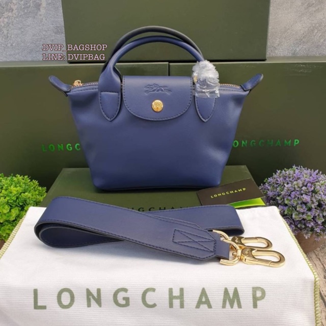 Longchamp Le Mini Pliage Cuir แท้💯%