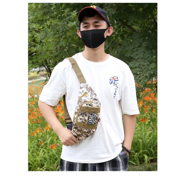 กระเป๋าคาดอก กระเป๋าคาดเอวผู้ชาย YX-1# YXIN Fashion ผ้าไนลอน