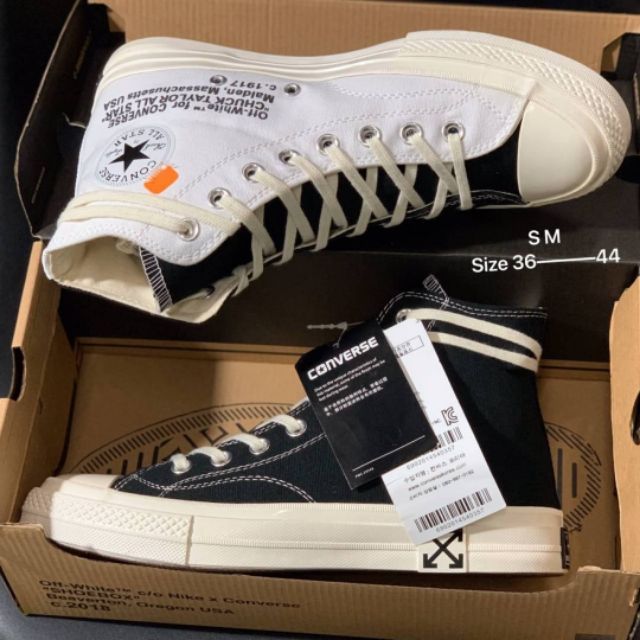 ราคา converse x off white paper