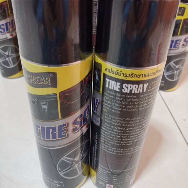 ✾✕▧Tire Spray สเปรย์บำรุงรักษาและเคลือบเงา สูตรเข้มข้น 600ml