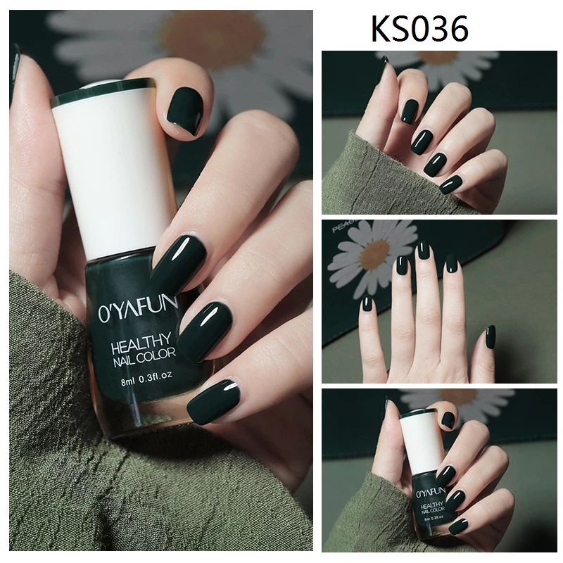 OYAFUN สีทาเล็บ ยาทาเล็บ สีทาเล็บลอกได้ กลิ่นหอม สีทาเล็บเจลไม่ต้องอบ  แห้งเร็ว ปกป้องเล็บ thumbnail 5