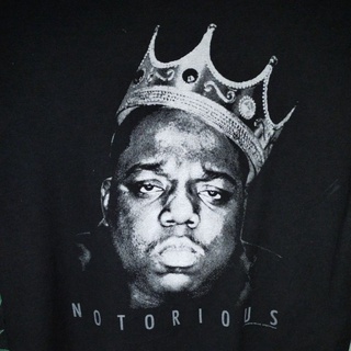 เสื้อยืดมือสอง Usa นักร้อง Hip Hop Notorious BIG Biggie Size S-M อก20/ยาว27