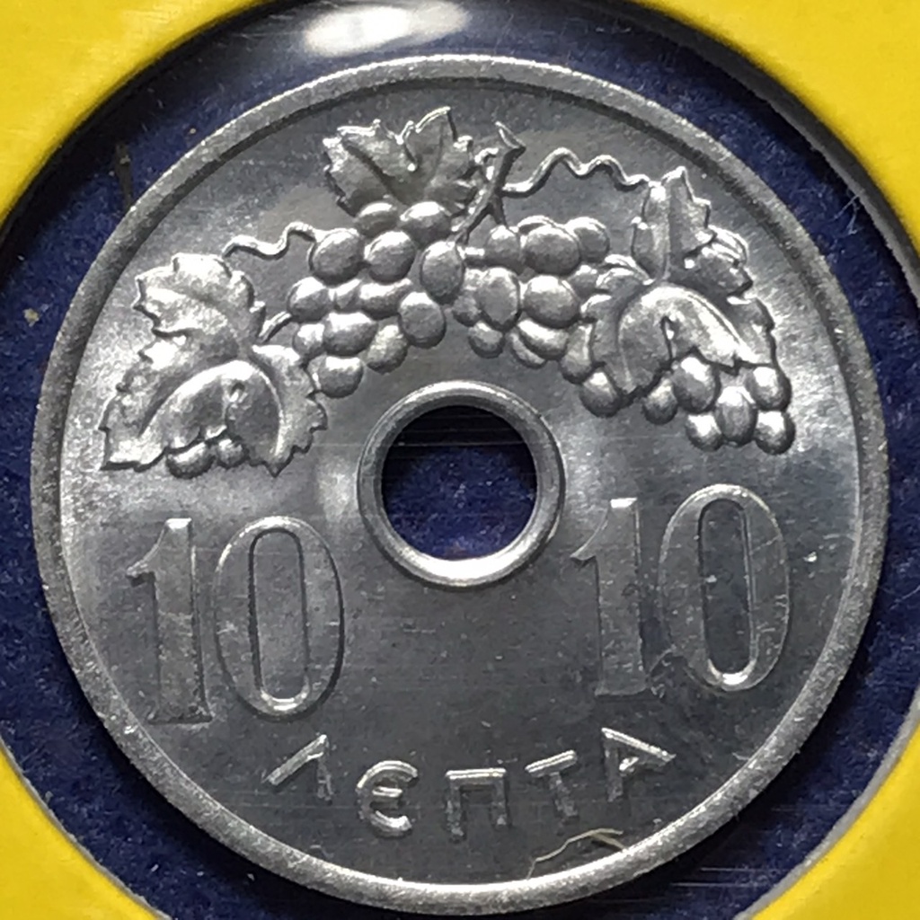 No.60630 ปี1954 กรีซ 10 LEPTA UNC เหรียญสะสม เหรียญต่างประเทศ เหรียญเก่า หายาก ราคาถูก