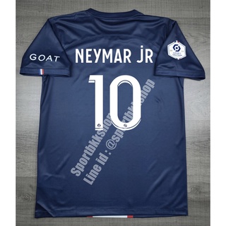 เสื้อฟุตบอล PSG Paris Saint Germain Home ปารีส แซงค์ ชาแม็งค์ เหย้า 2022/23 พร้อมเบอร์ชื่อ 10 NEYMAR JR และอาร์มแชมป์ลีค