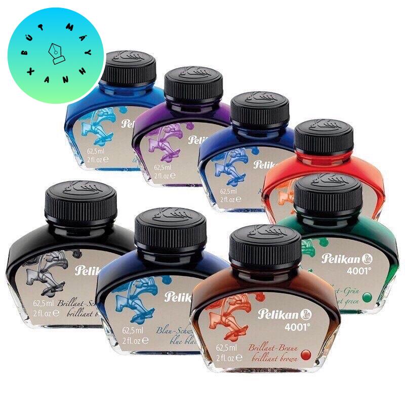 Pelikan 4001 หมึกเยอรมัน 62.5ml - หลากสี