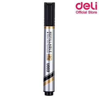 Deli U00320 Dry Erase Marker ปากกาไวท์บอร์ดปลอดสารพิษ ไม่มีกลิ่นฉุน แพ็ค 1 แท่ง หมึกสีดำ เครื่องเขียน ปากกาไวท์บอร์ด ไวท์บอร์ด