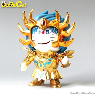 DORACAT Cancer Figure Model Saint Seiya Series ฟิกเกอร์โมเดลโดราเอม่อนในชุดเซ้นต์เซย่าสีทองสุดเท่ห์ลิขสิทธิ์แท้ญี่ปุ่น