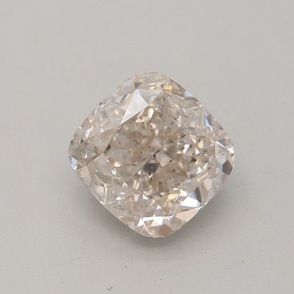 1.10-CARAT, FAINT BROWN -, Cushion, SI2-CLARITY, GIA , SKU-4229
