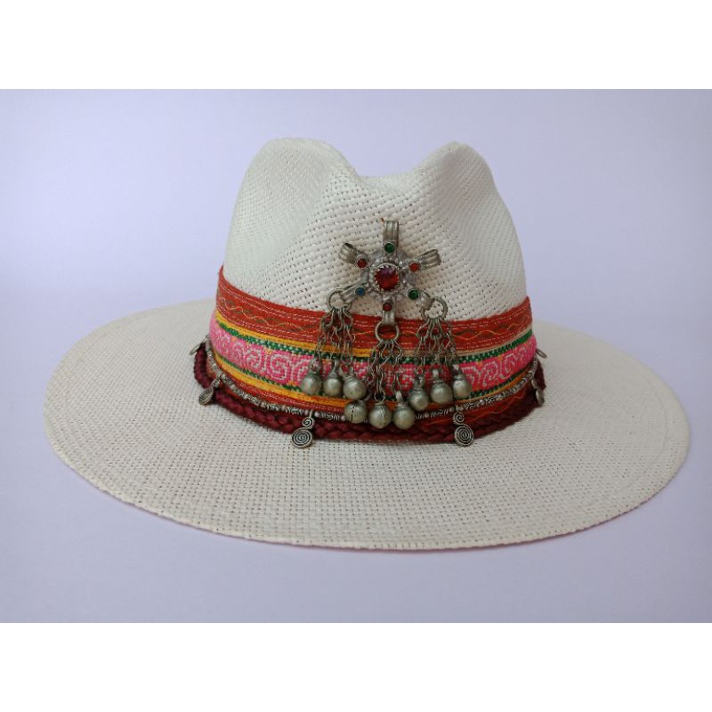 Fedora/Panama bohemian hat