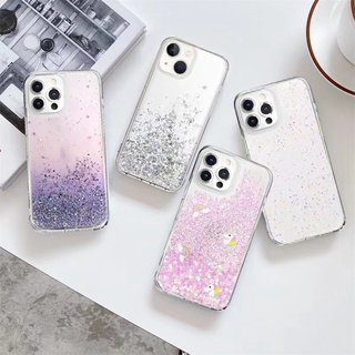 [สำหรับไอโฟน14]  เคสกากเพชร Starfield 3D Glitter Resin Happy Park Unicorn สำหรับ iPhone 14 pro max 14 plus