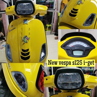 ฟิล์มกันรอยชุดไฟ new vespa s125 i-get ไมล์/ไฟหน้า/ไฟเลี้ยวหน้า+หลัง/ไฟท้าย