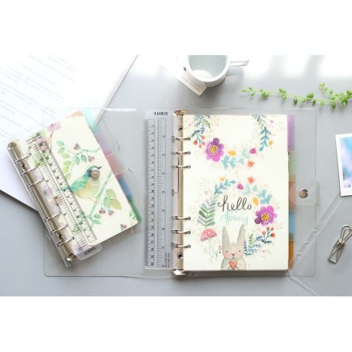 พร้อมส่ง rabbit/bird planner set แพลนเนอร์ลายกระต่าย ดอกไม้ | Shopee ...