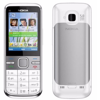 โทรศัพท์มือถือโนเกียปุ่มกด NOKIA C5 (สีขาว) 3G/4G  รุ่นใหม่2020  รองรับภาษาไทย