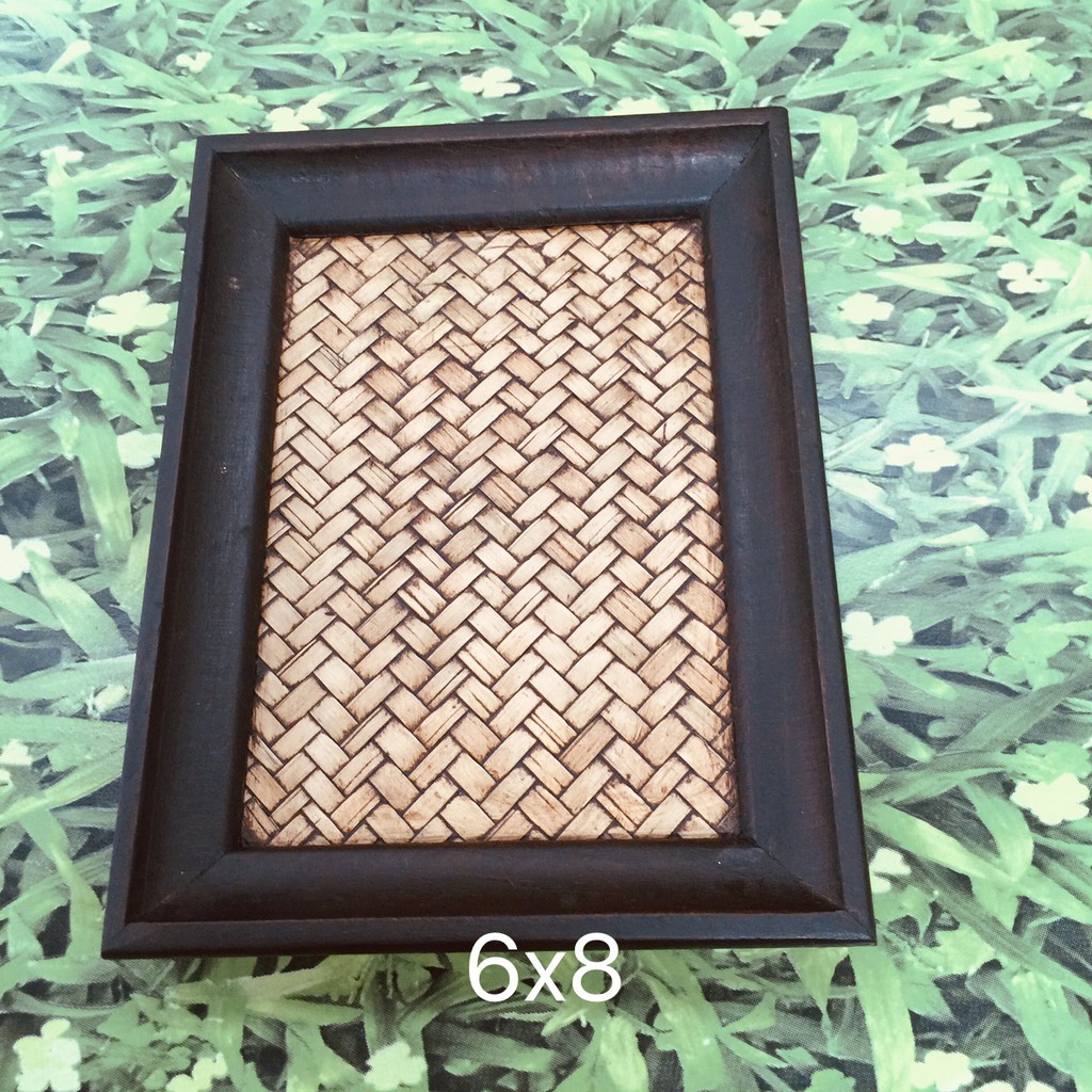 ถาดไม้สานขนาด6x8”เช็คบิล