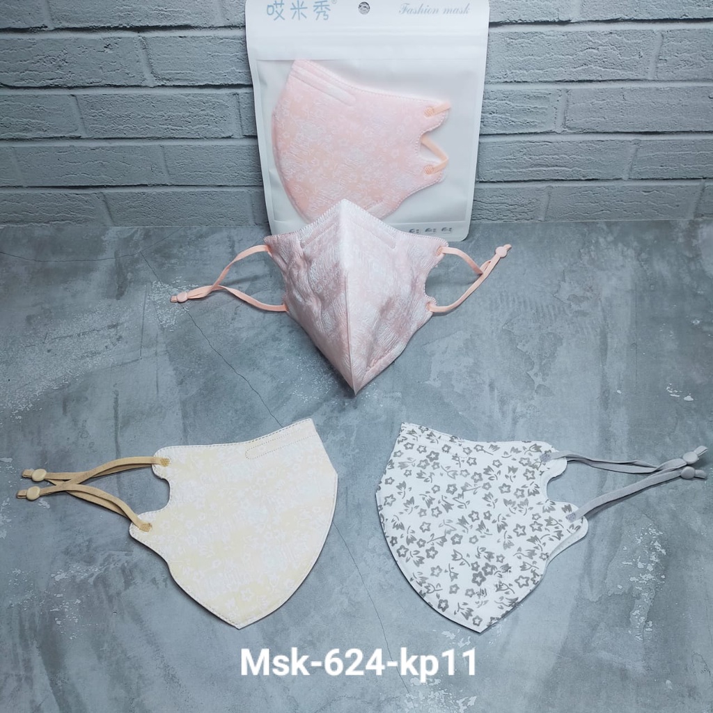 หน้ากาก kn95 3ply motif ผ้า/หน้ากากผ้า kn95 duckbill ผู้ใหญ่ earloop 3ply kn95 พรีเมี่ยมนําเข้า